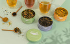 Assorted Trio Tin & Spoon - Organic Black, Green, Herbal Tea by Ethical Trade Co