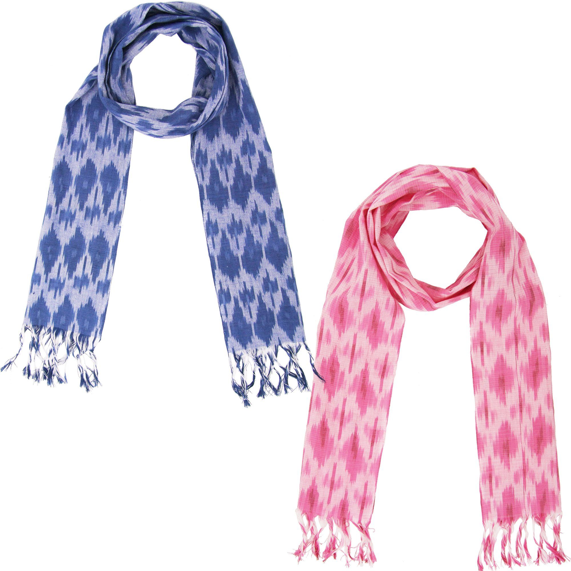 Atitlan Ikat Woven Scarf Scarves & Bandanas La Vie Bien Atitlan Ikat Woven Scarf