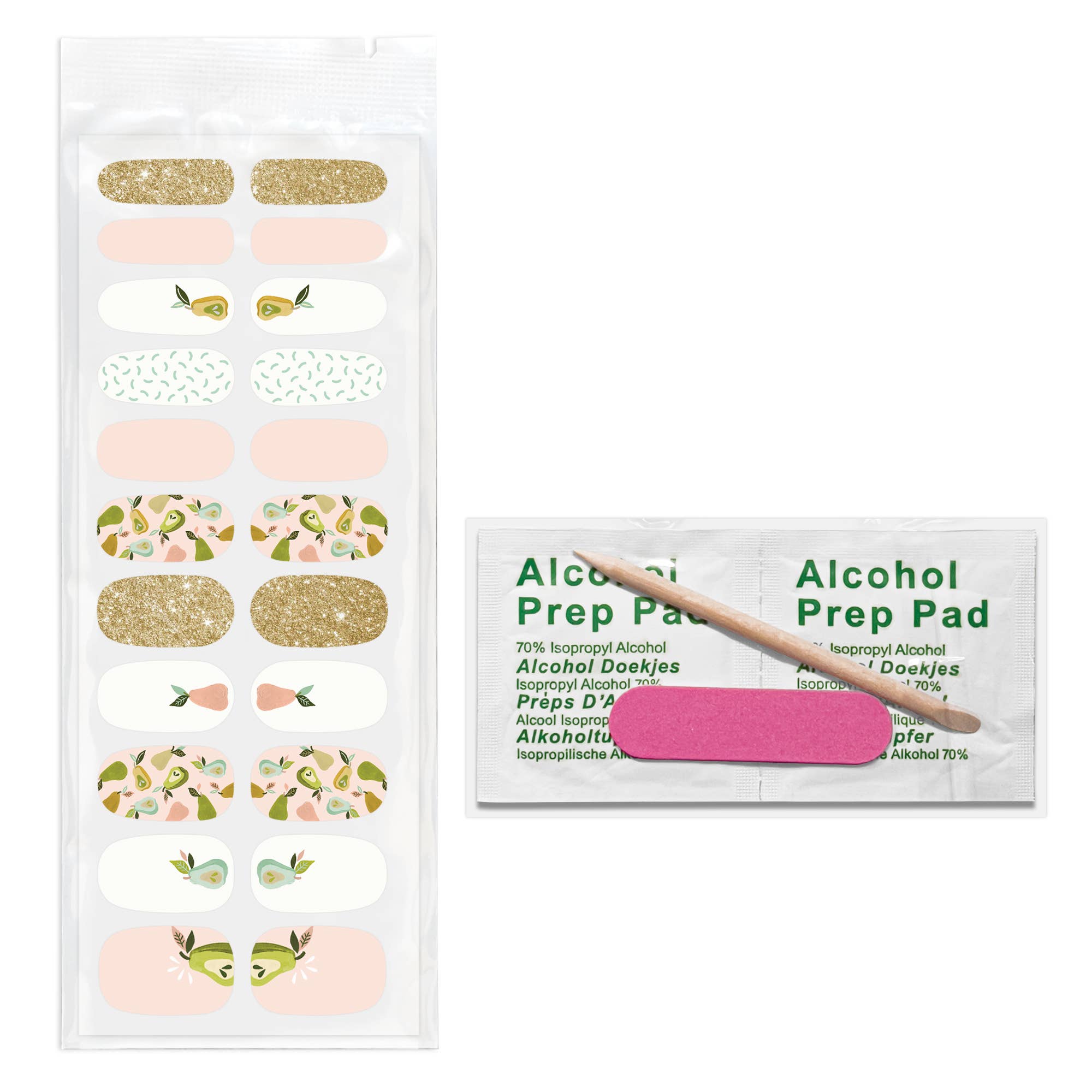 Au Pears Nail Wrap Kit | Nail Care Arts Tools Accessories | On - the - go Travel Kit
