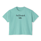 Auf Deutsch bitte Boxy Tee, German Phrase Shirt, Cropped White Tee T-Shirt La Vie Bien Auf Deutsch bitte Boxy Tee, German Phrase Shirt, Cropped White Tee
