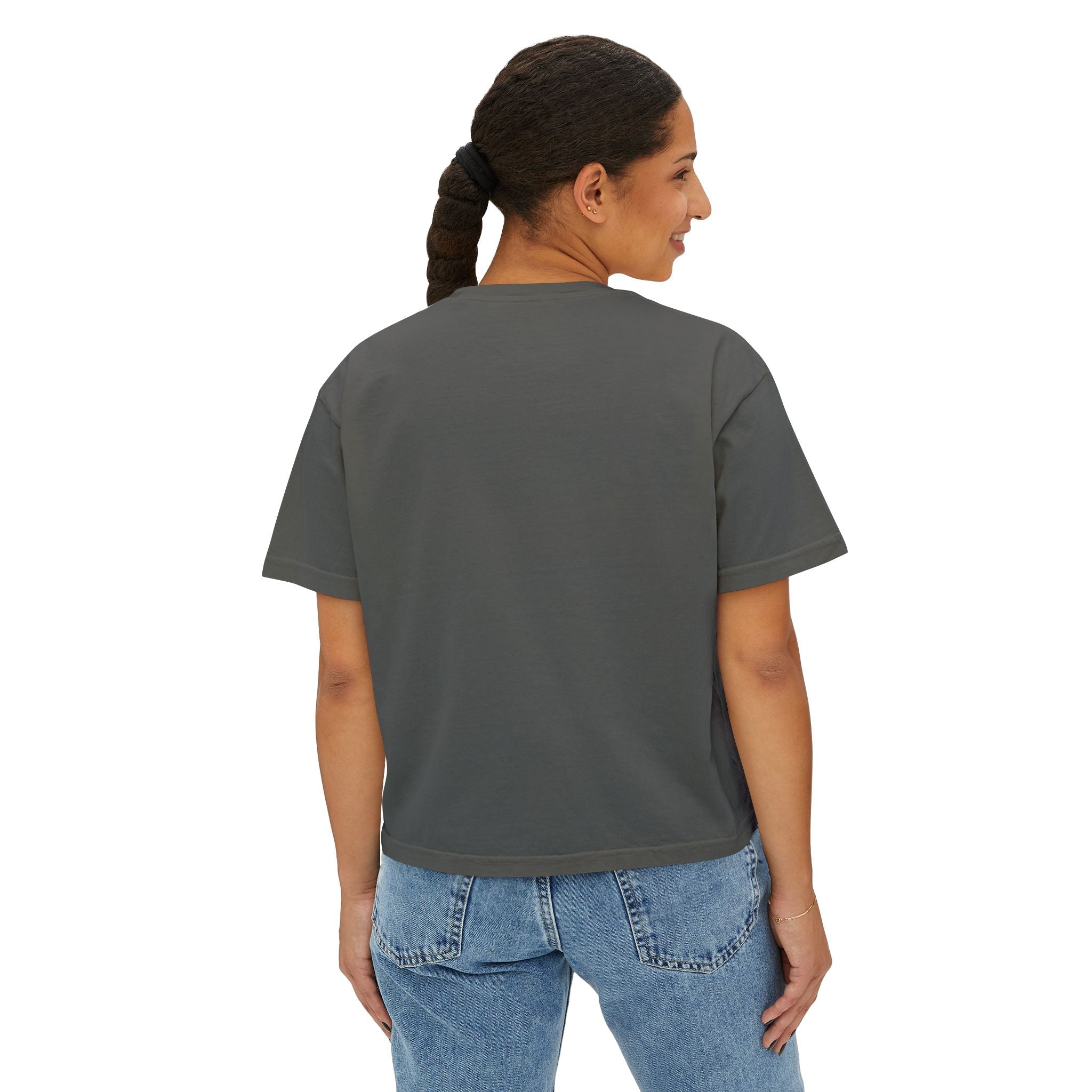 Auf Deutsch bitte Boxy Tee, German Phrase Shirt, Cropped White Tee T-Shirt La Vie Bien Auf Deutsch bitte Boxy Tee, German Phrase Shirt, Cropped White Tee
