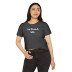 Auf Deutsch, bitte script crop top, German phrase tee, minimalist typography T-Shirt La Vie Bien Auf Deutsch, bitte script crop top, German phrase tee, minimalist typography