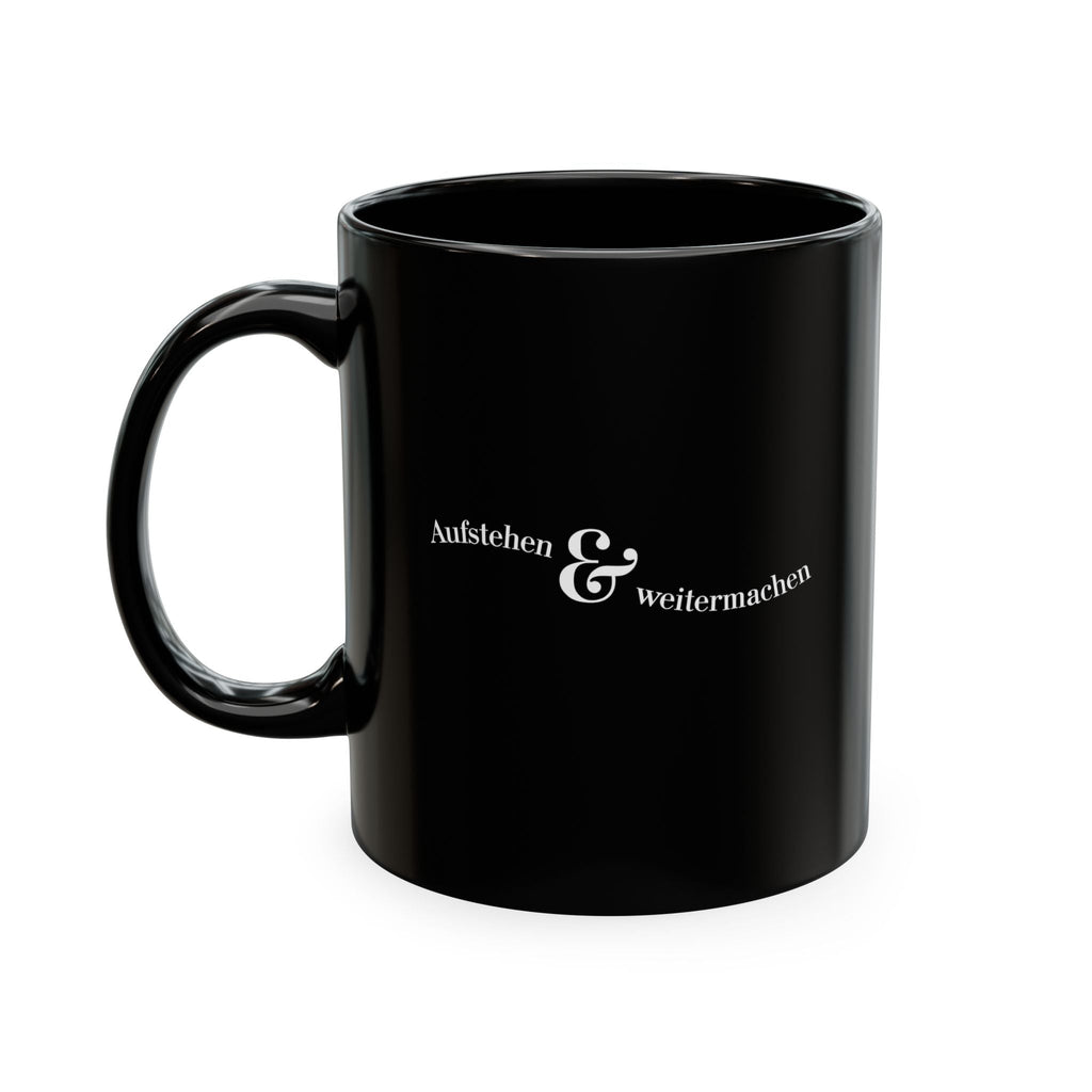 Aufstehen und weitermachen Minimalist Mug, Ceramic Mug for mental health Mug La Vie Bien Aufstehen und weitermachen Minimalist Mug, Ceramic Mug for mental health