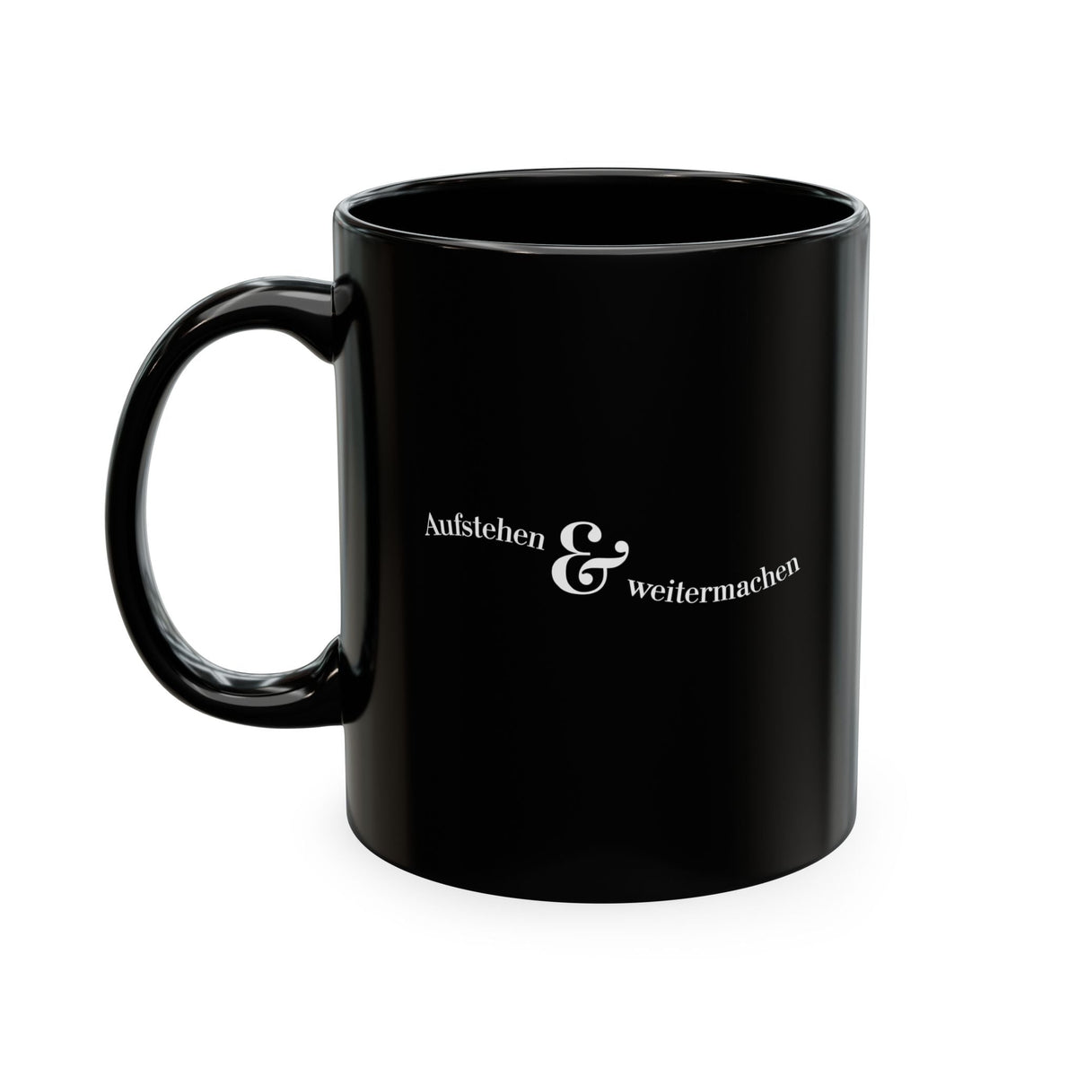 Aufstehen und weitermachen Minimalist Mug, Ceramic Mug for mental health Mug La Vie Bien Aufstehen und weitermachen Minimalist Mug, Ceramic Mug for mental health
