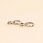 August Birthstone Huggie Hoop Charms by Oh Clementine