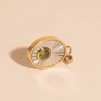 August Birthstone Necklace Charm by Oh Clementine