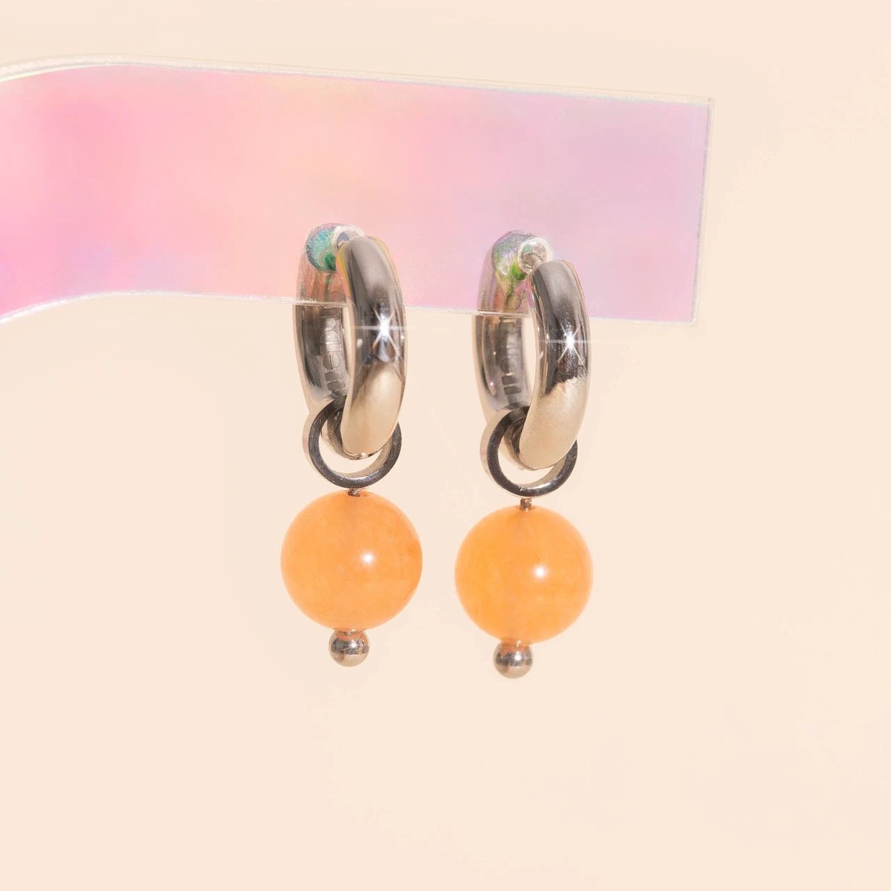 Aura Huggie Hoop Charms by Oh Clementine
