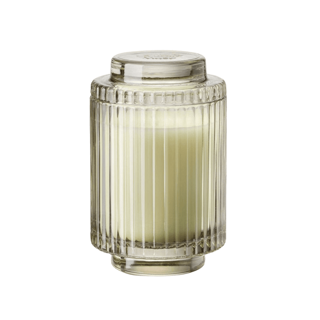 Aurélie Reeded Glass Candle: Kyoto Vine & Moss (M)