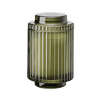 Aurélie Reeded Glass Candle: Mandarin Matcha (M)