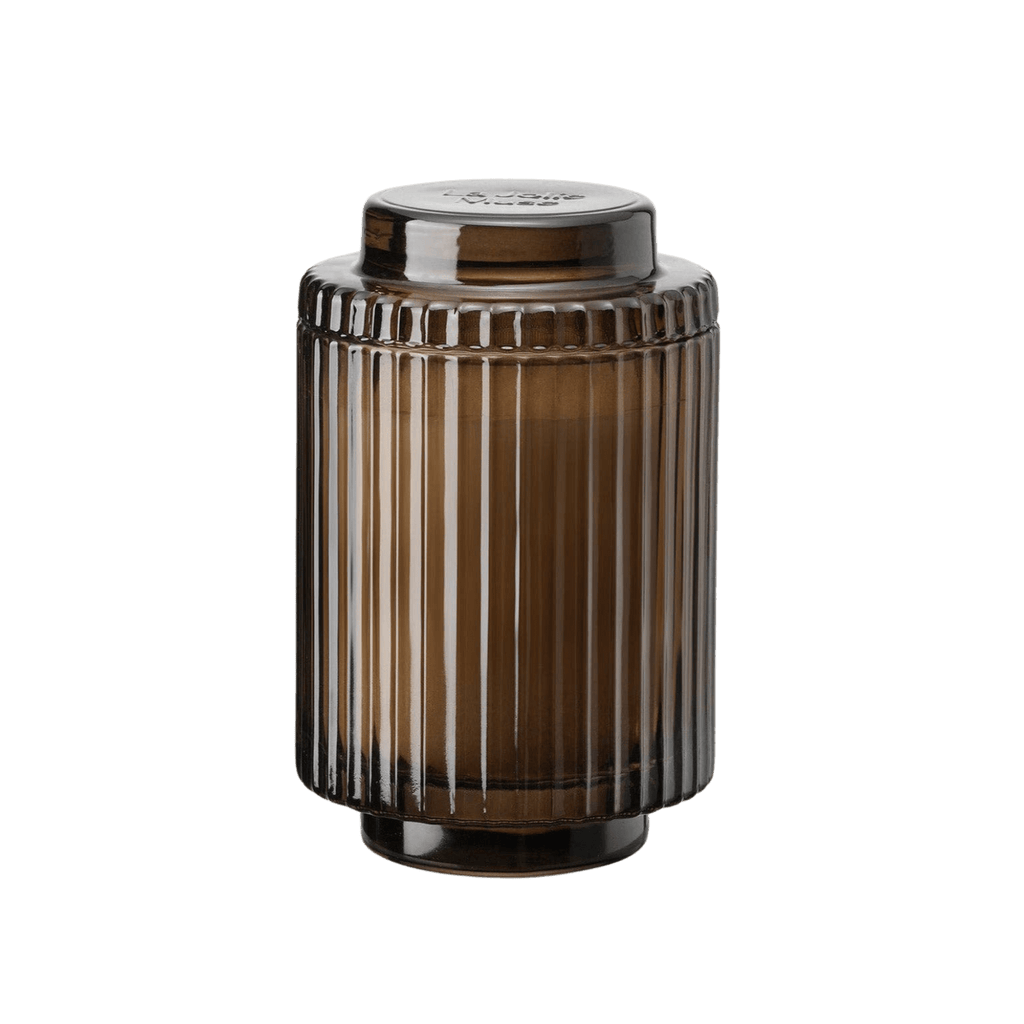 Aurélie Reeded Glass Candle: Santal Himalayen - (M)