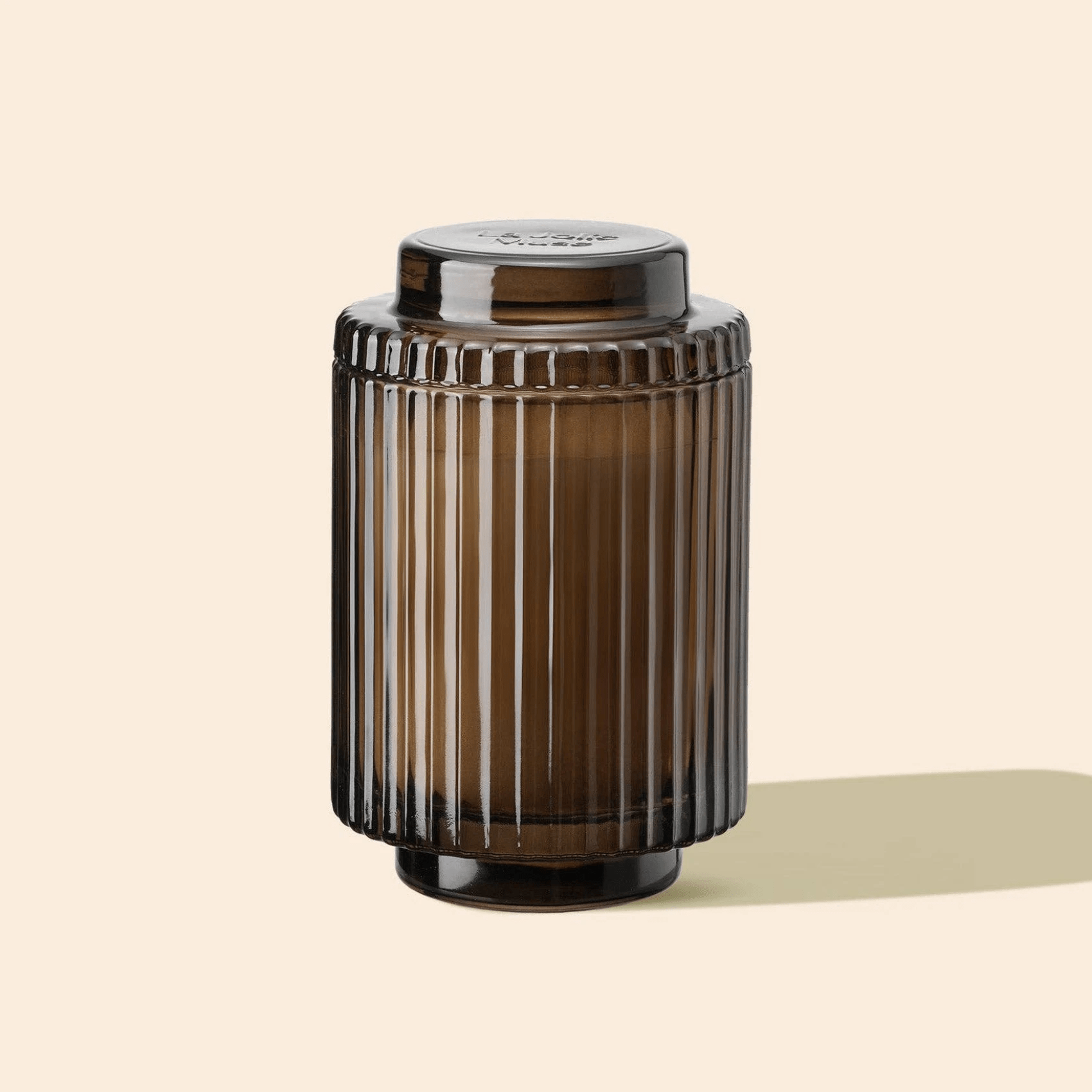 Aurélie Reeded Glass Candle: Santal Himalayen - (M)