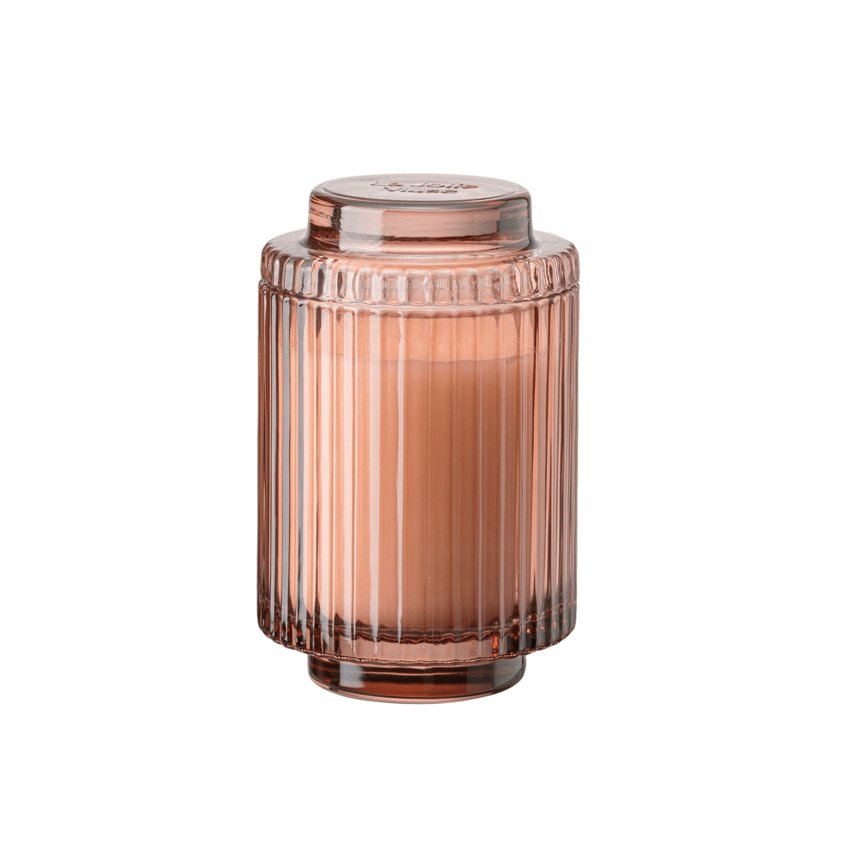 Aurélie Reeded Glass Candle: Watermelon Mint Zest (L & M)