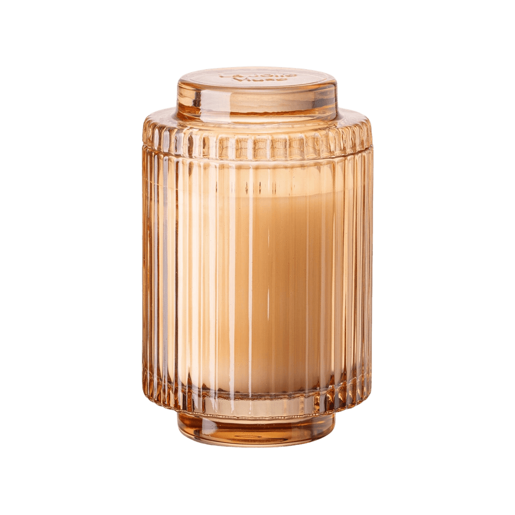 Aurélie Reeded Glass Candle: Yuzu & Neroli Blossom (M)