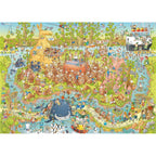 Australian Habitat Funky Zoo 1000 Piece Jigsaw Puzzle Heye Jigsaw Puzzle La Vie Bien Australian Habitat Funky Zoo 1000 Piece Jigsaw Puzzle Heye
