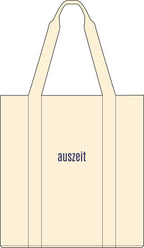 auszeit German "time off" embroidered nomad tote bag in bay or ivory, Minimalist Canvas Carry-All Bags La Vie Bien auszeit German "time off" embroidered nomad tote bag in bay or ivory, Minimalist Canvas Carry-All