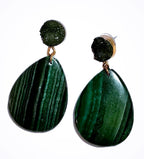 Authentic Malachite Earrings