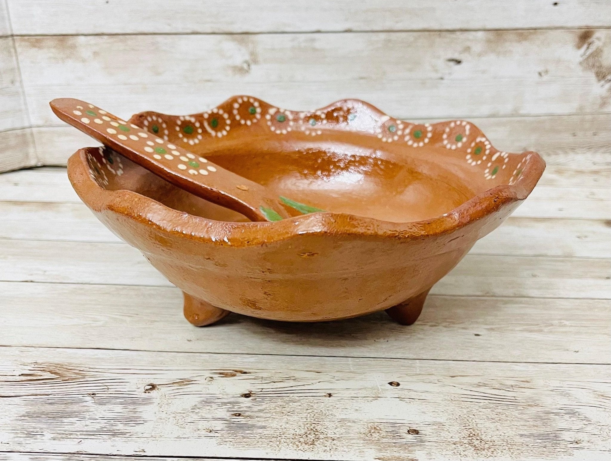 Authentic Mexican Molcajete with Spoon Molcajete Mexicano de Barro con Cuchara La Vie Bien Authentic Mexican Molcajete with Spoon Molcajete Mexicano de Barro con Cuchara