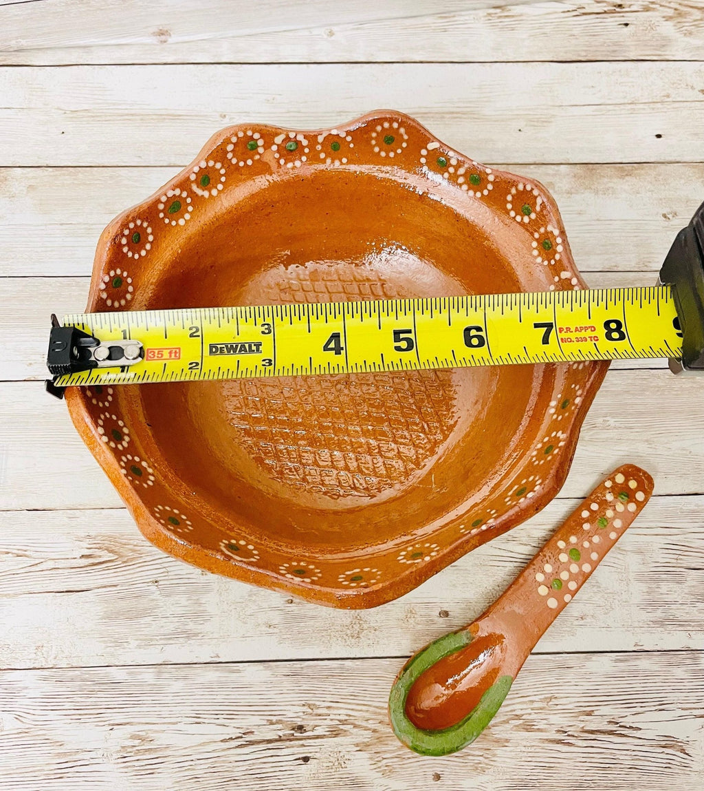 Authentic Mexican Molcajete with Spoon Molcajete Mexicano de Barro con Cuchara La Vie Bien Authentic Mexican Molcajete with Spoon Molcajete Mexicano de Barro con Cuchara
