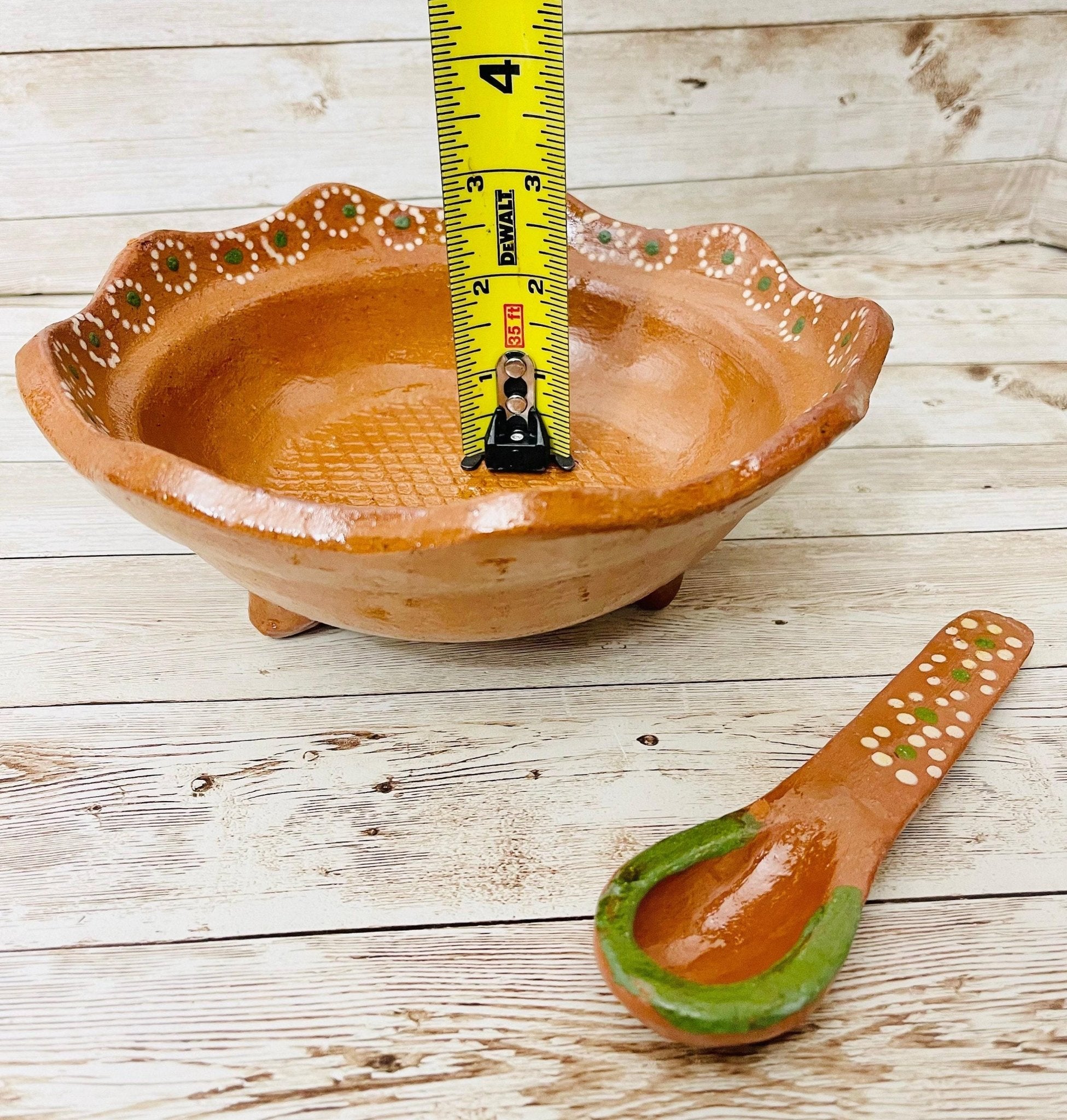 Authentic Mexican Molcajete with Spoon Molcajete Mexicano de Barro con Cuchara La Vie Bien Authentic Mexican Molcajete with Spoon Molcajete Mexicano de Barro con Cuchara