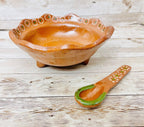 Authentic Mexican Molcajete with Spoon Molcajete Mexicano de Barro con Cuchara La Vie Bien Authentic Mexican Molcajete with Spoon Molcajete Mexicano de Barro con Cuchara
