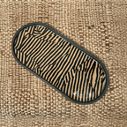 Avant Graphic Lacquered Oval Tray