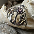 Averon Scottish Thistle Amethyst Ring Ring La Vie Bien Averon Scottish Thistle Amethyst Ring