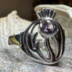 Averon Scottish Thistle Amethyst Ring Ring La Vie Bien Averon Scottish Thistle Amethyst Ring