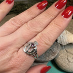 Averon Scottish Thistle Amethyst Ring Ring La Vie Bien Averon Scottish Thistle Amethyst Ring