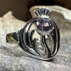 Averon Scottish Thistle Amethyst Ring Ring La Vie Bien Averon Scottish Thistle Amethyst Ring