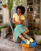 Avocado Lover Sheer Crew Sock by Sock Candy