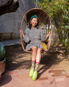 Avocado Lover Sheer Crew Sock by Sock Candy