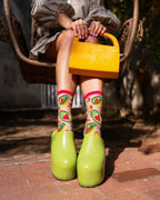 Avocado Lover Sheer Crew Sock by Sock Candy