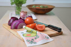 Avocado Swedish Dishcloth | Green/ Coral | Sweetgum Home