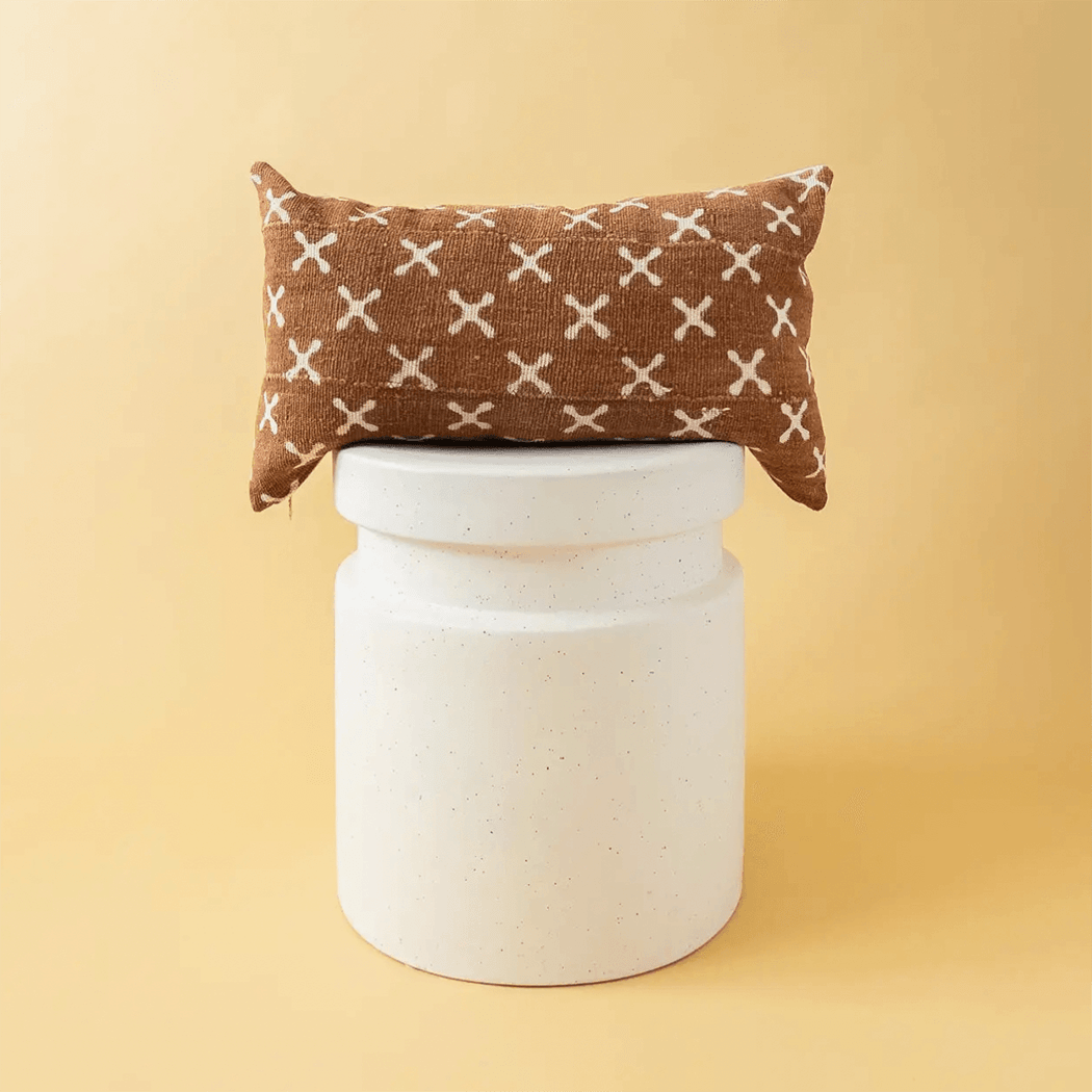 Awa Mudcloth Lumbar Pillow