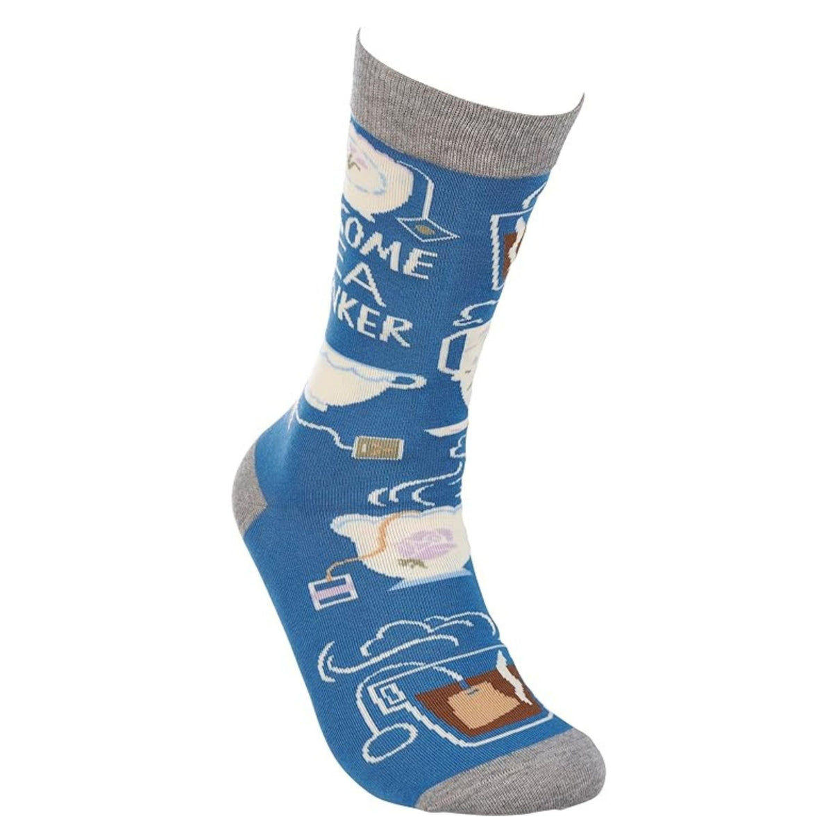 Awesome Tea Drinker Socks | Funny Tea Lover Gift, Colorful Novelty Crew Socks Socks La Vie Bien Awesome Tea Drinker Socks | Funny Tea Lover Gift, Colorful Novelty Crew Socks