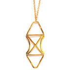 Axis Brass Necklace Necklaces - Fashion La Vie Bien Axis Brass Necklace