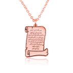 Ayat Al Kursi Scroll Necklace La Vie Bien Ayat Al Kursi Scroll Necklace