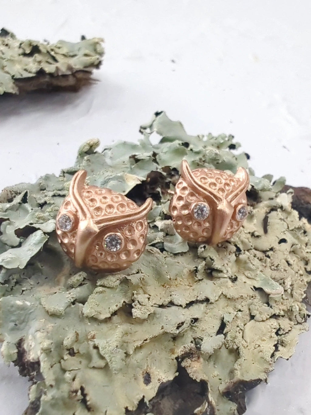 Azia Owl Stud Earrings by Ash & Rose