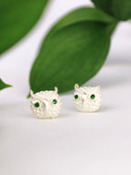 Azia Owl Stud Earrings by Ash & Rose