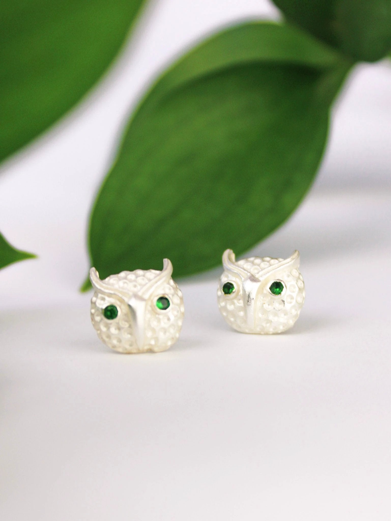 Azia Owl Stud Earrings by Ash & Rose