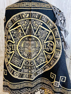 Aztec Calendar Mexican Shawl Wrap Reboso Artesanales Capas Pashima de Calendario Azteca La Vie Bien Aztec Calendar Mexican Shawl Wrap Reboso Artesanales Capas Pashima de Calendario Azteca