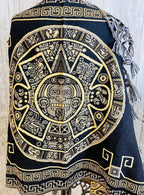 Aztec Calendar Mexican Shawl Wrap Reboso Artesanales Capas Pashima de Calendario Azteca La Vie Bien Aztec Calendar Mexican Shawl Wrap Reboso Artesanales Capas Pashima de Calendario Azteca