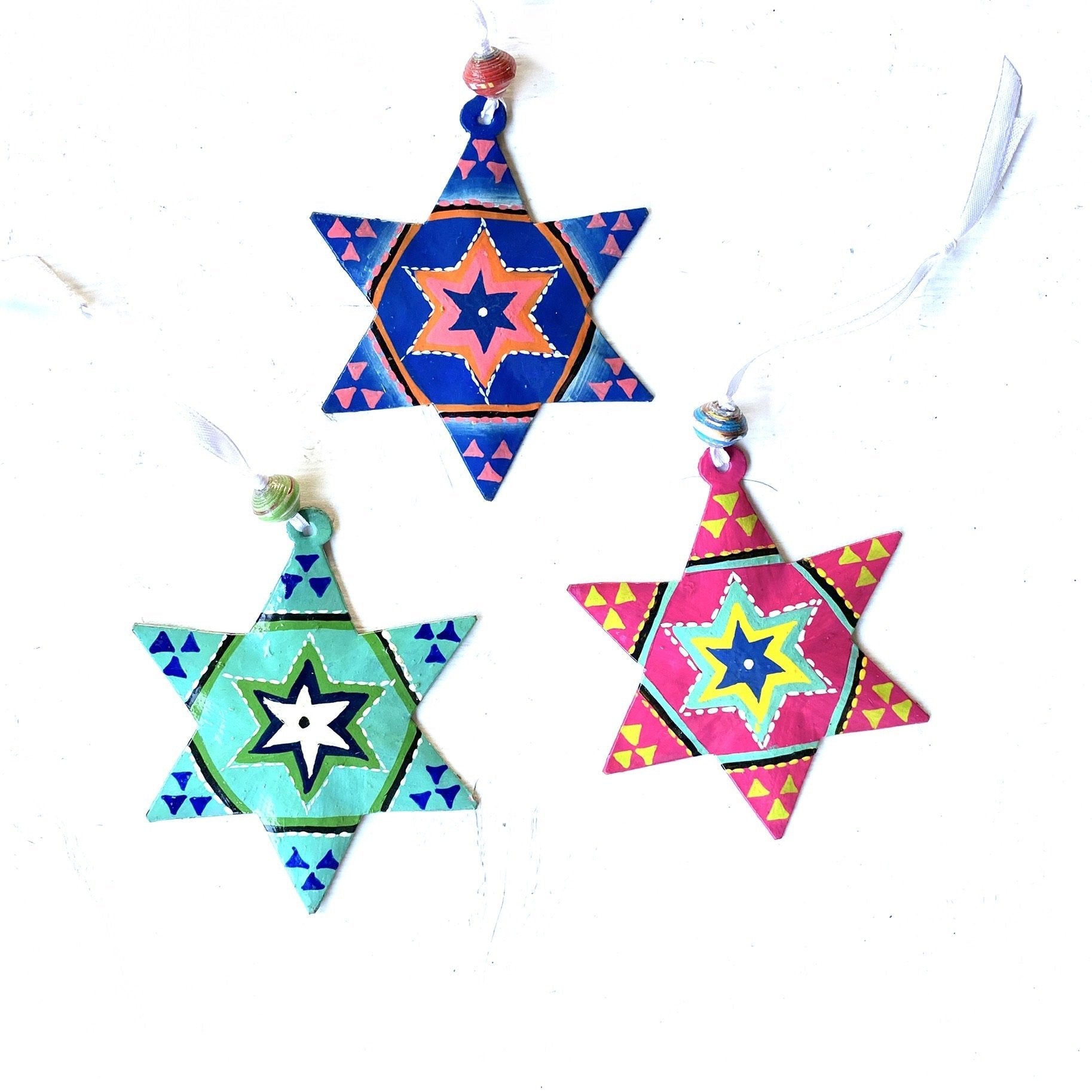 Aztec Stars (Set of 3) Metal Art La Vie Bien Aztec Stars (Set of 3)