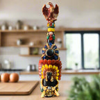 Aztec Warrior Tequila Set | Handmade Mexican Shot Glass & Decanter Set Aztec Decor La Vie Bien Aztec Warrior Tequila Set | Handmade Mexican Shot Glass & Decanter Set