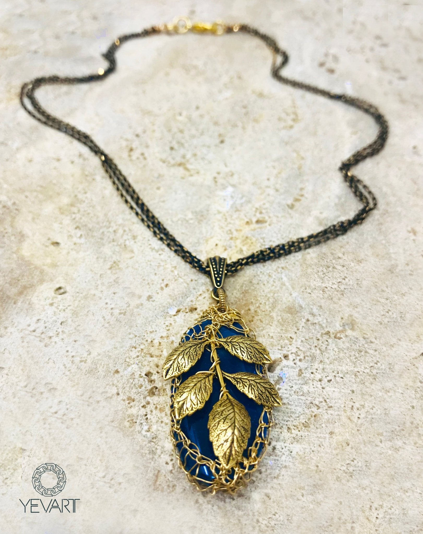 Azure Arboreal Necklace Necklace La Vie Bien Azure Arboreal Necklace