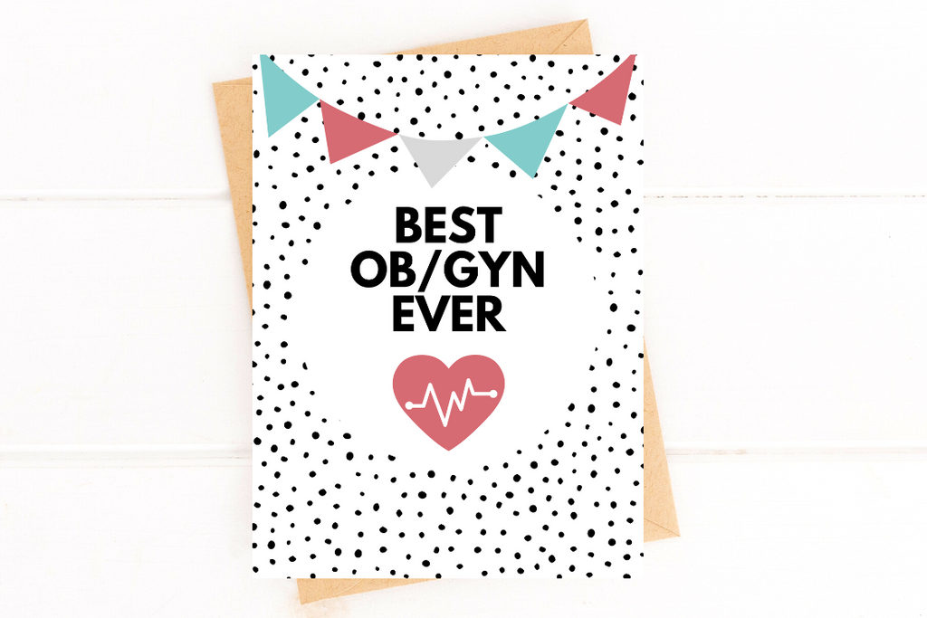 Best OB/GYN Ever Doctor Thank You Card