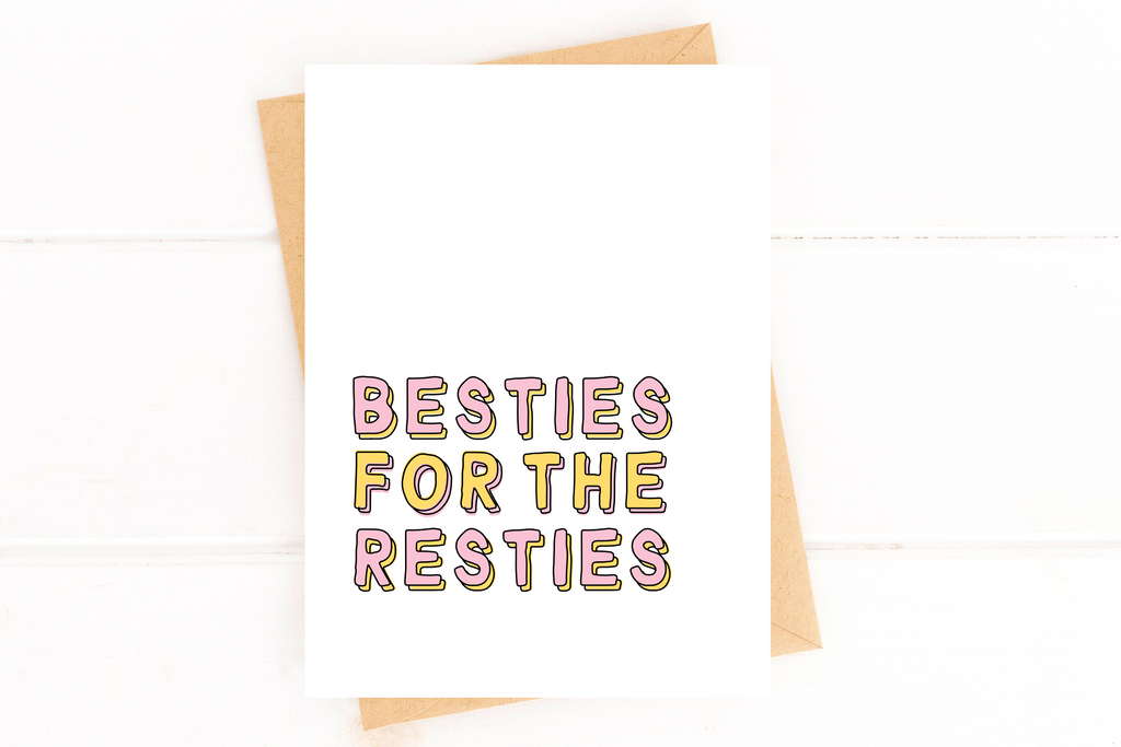 Besties for the Resties Galentine's Day Card Valentines Card