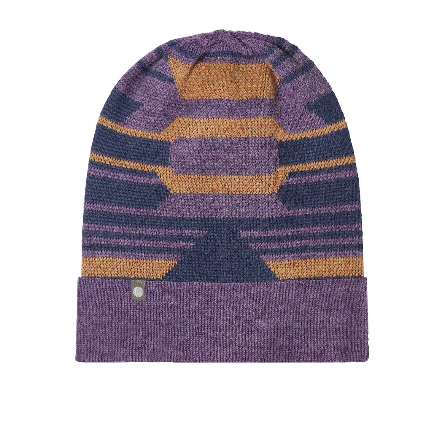 Alpaca Beanie - Incan - Plum by Ethical Trade Co