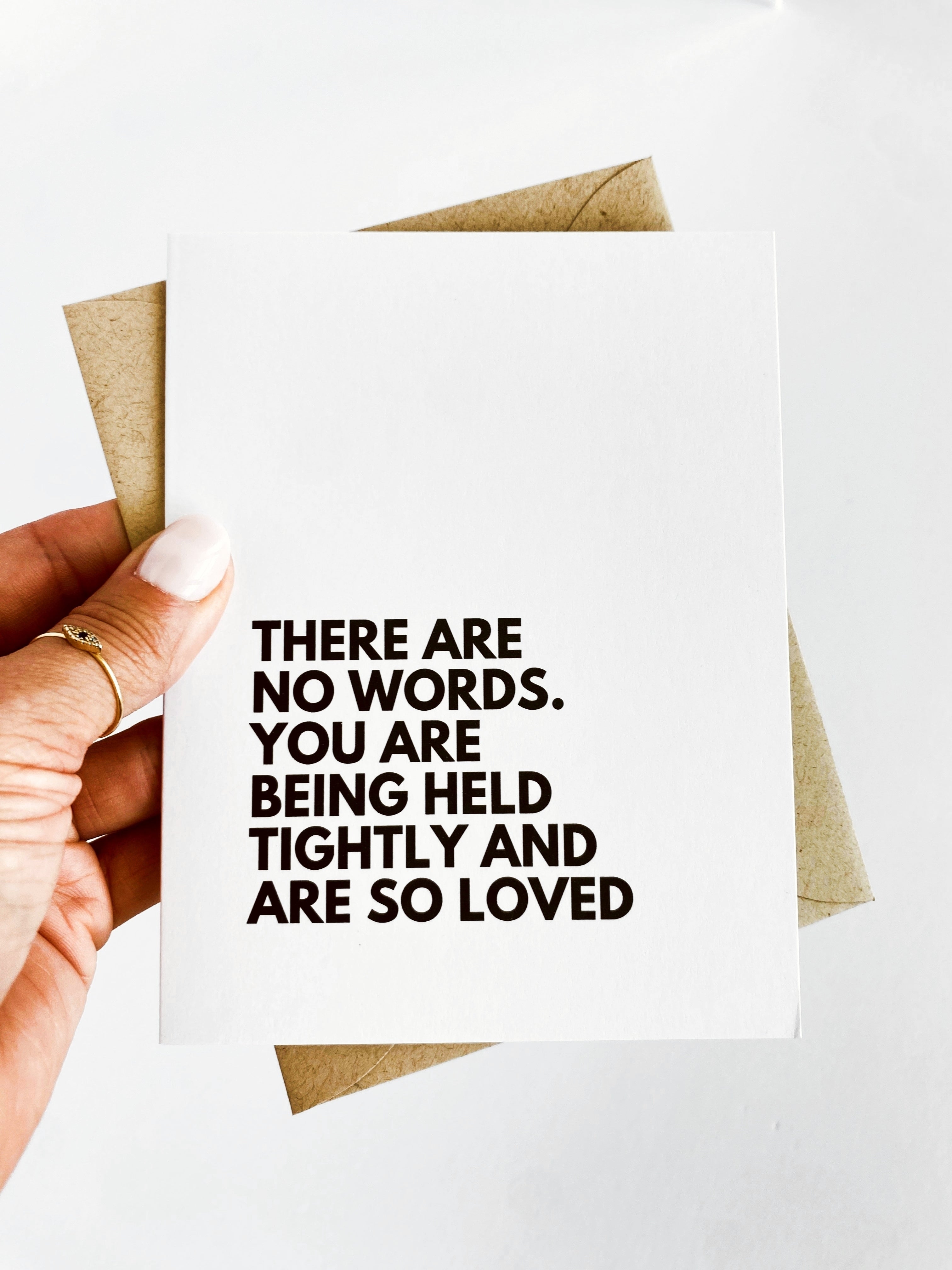 There Are No Words Card for Loss Bereavement Card Sympathy Card