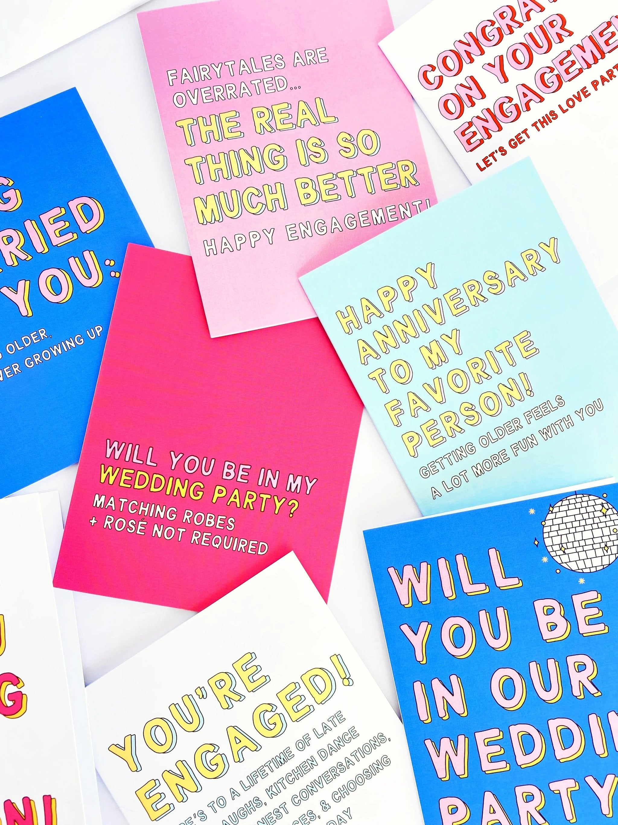 Fairytales Are Overrated The Real Thing is Better Engagement Card by Five Dot Post
